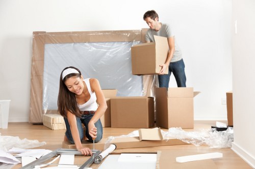 House removalists loading furniture for a move in Waterloo