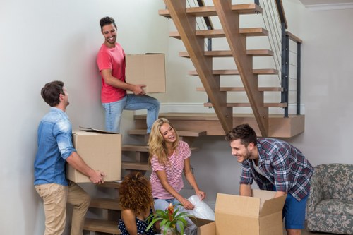 Same day removals team loading furniture for a Waterloo property move