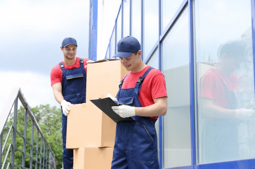 Removal team handling a home move in Waterloo with careful loading