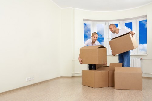 Local removals vehicle near Waterloo commercial premises
