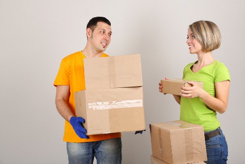 Local moving truck loaded for an apartment or condo move in Waterloo