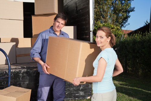 Furniture being carefully moved with a truck service in Waterloo
