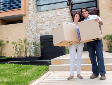 Packing boxes and household items for transport in Waterloo